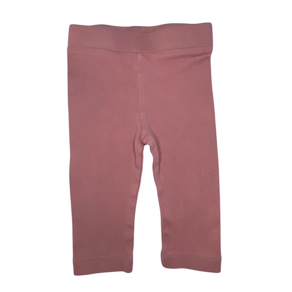 KATE QUINN mauve ribbed leggings for infant 6-12 months